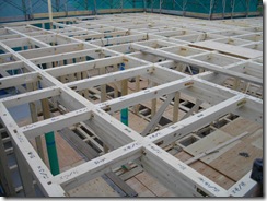 1階建て方状況②